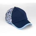 6 or 5 Panel Cap w/Roll Over Trim on Visor and Crown and Fabric Mesh Eyelets